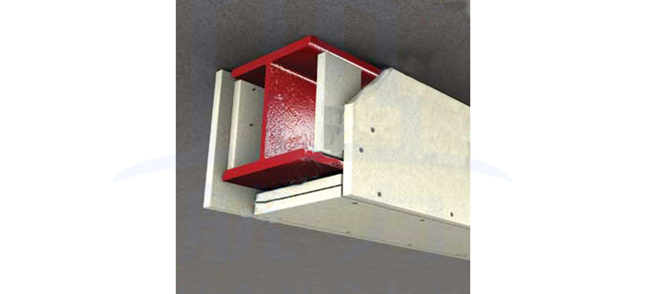 1小時(shí)鋼結(jié)構(gòu)梁防火板報(bào)復(fù)板，1小時(shí)防火包覆只須用防火板包覆，不需要填充防火棉